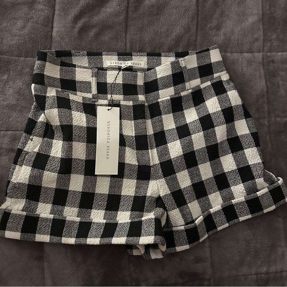 NWT Veronica Beard Plaid Shorts size 6